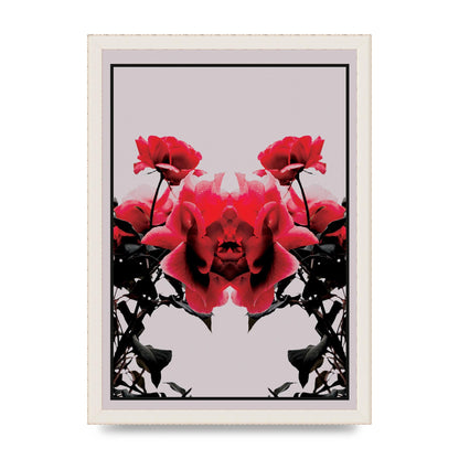 Symmetrical Flower One Wall Art - A3 framed