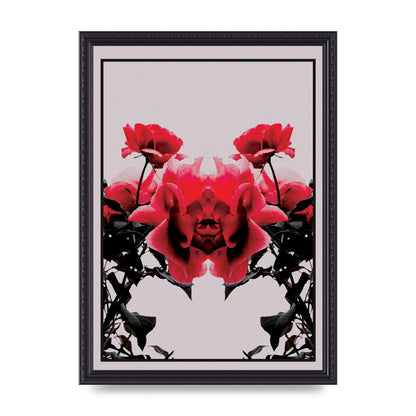 Symmetrical Flower One Wall Art - A3 framed