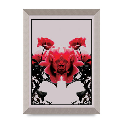 Symmetrical Flower One Wall Art - A4 framed