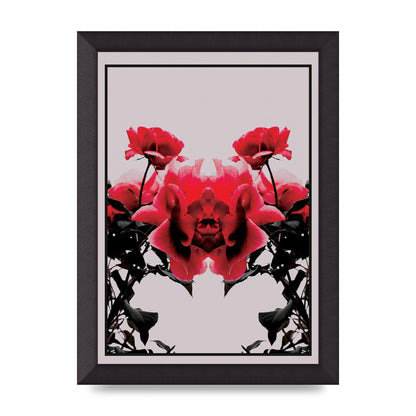 Symmetrical Flower One Wall Art - A4 framed