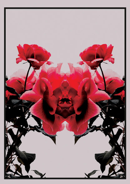 Symmetrical Flower One Wall Art - detail