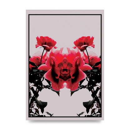Symmetrical Flower One Wall Art - unframed print