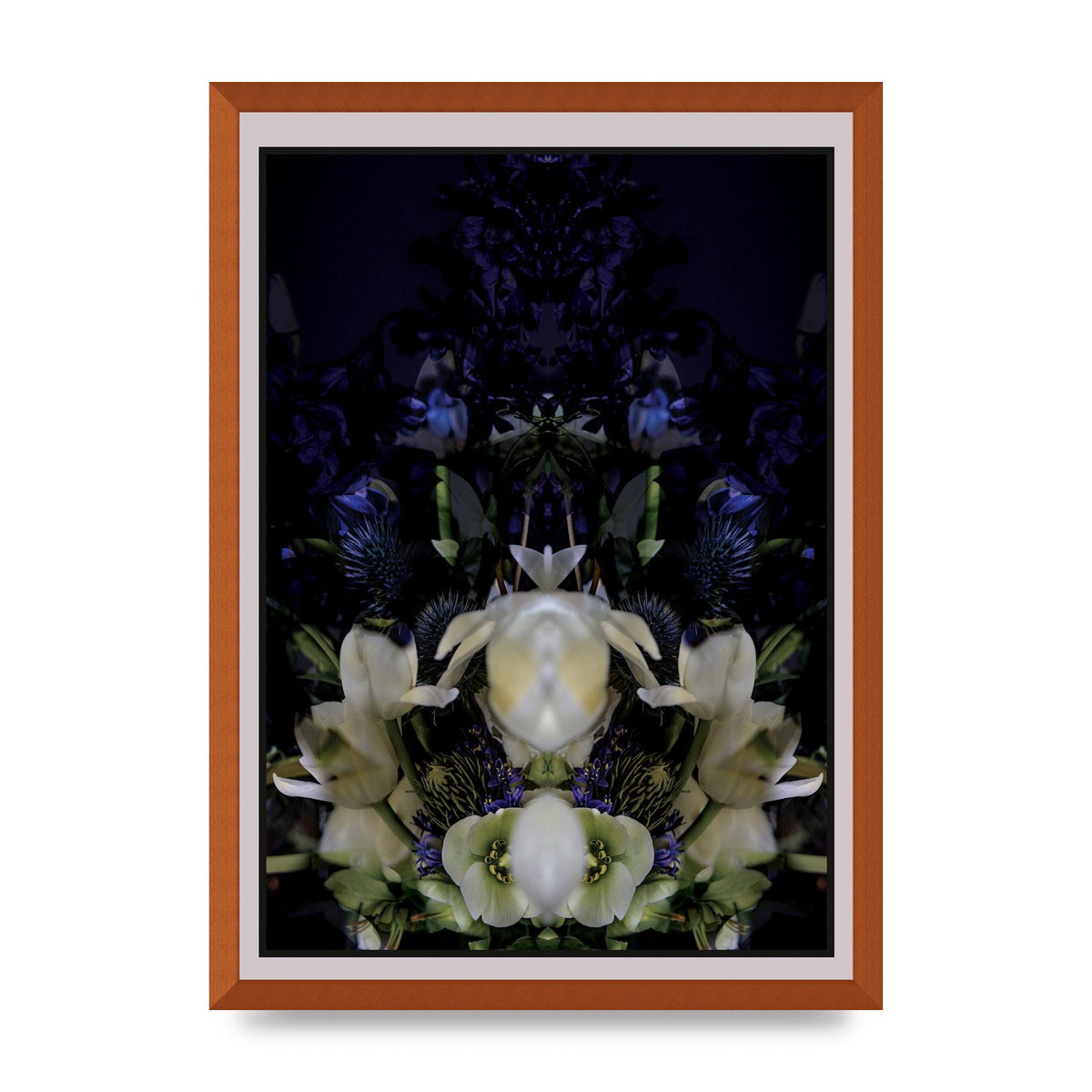 Symmetrical Flower Two Art For The Home - A2 framed