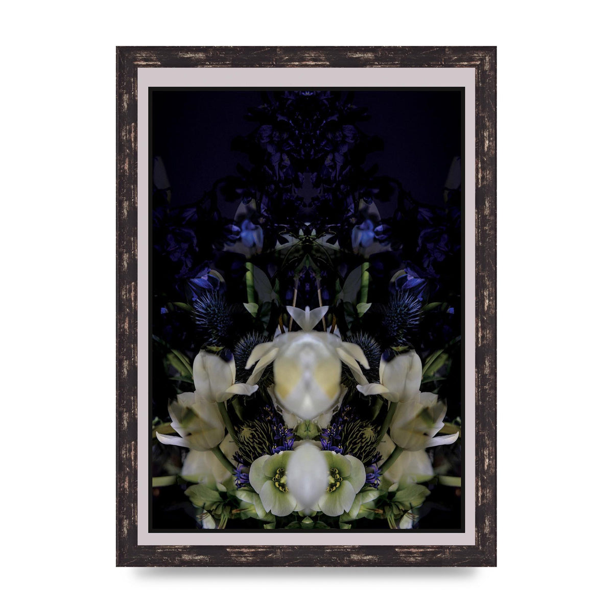 Symmetrical Flower Two Art For The Home - A3 framed