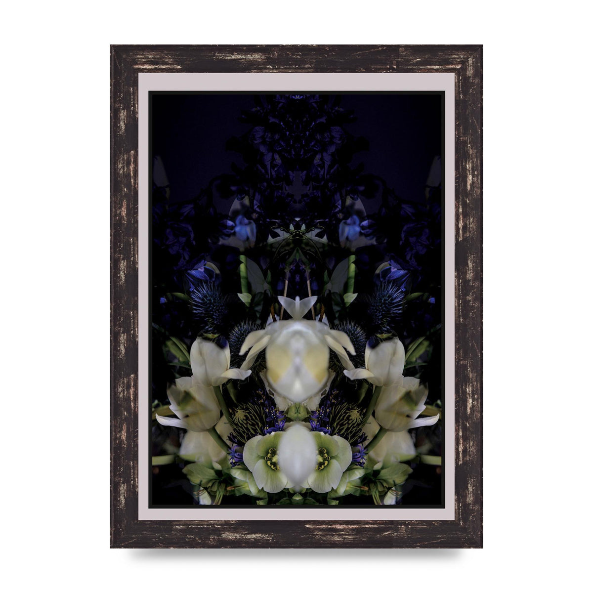 Symmetrical Flower Two Art For The Home - A4 framed