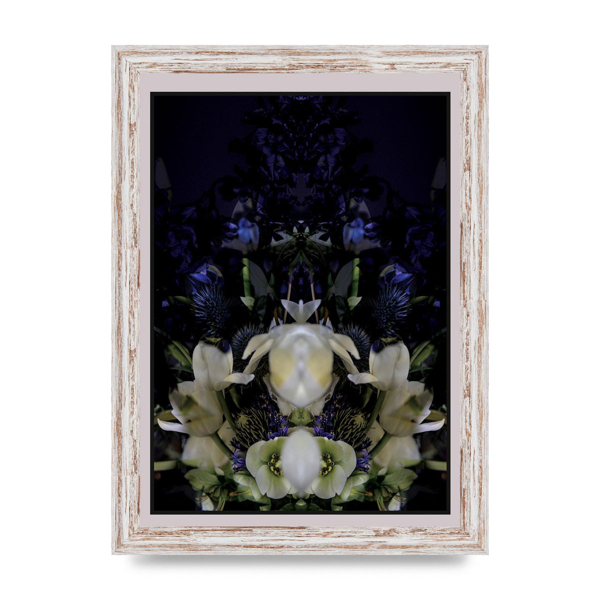 Symmetrical Flower Two Art For The Home - A4 framed