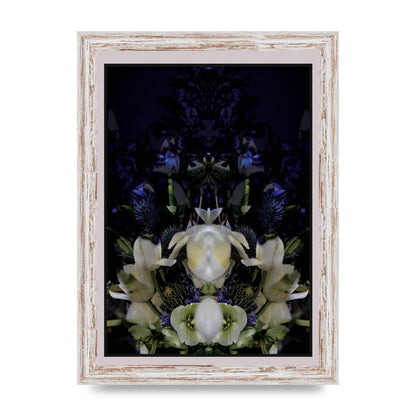 Symmetrical Flower Two Art For The Home - A4 framed