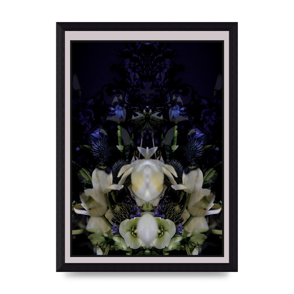 Symmetrical Flower Two Art For The Home - A4 framed
