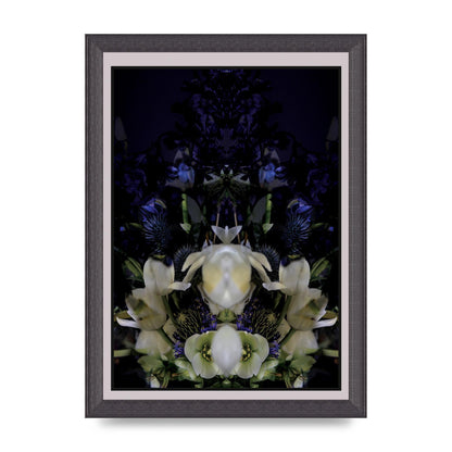 Symmetrical Flower Two Art For The Home - A4 framed