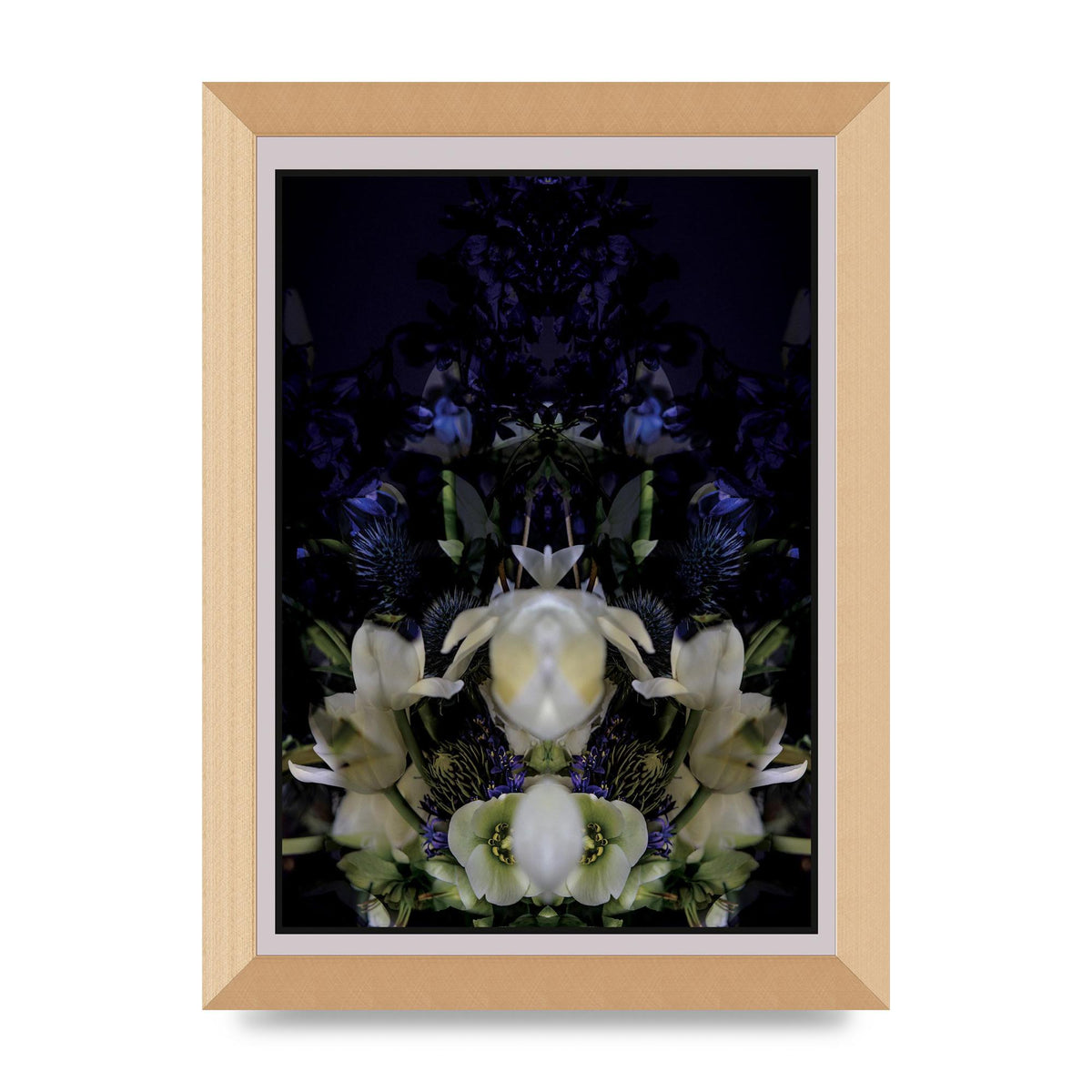 Symmetrical Flower Two Art For The Home - A4 framed