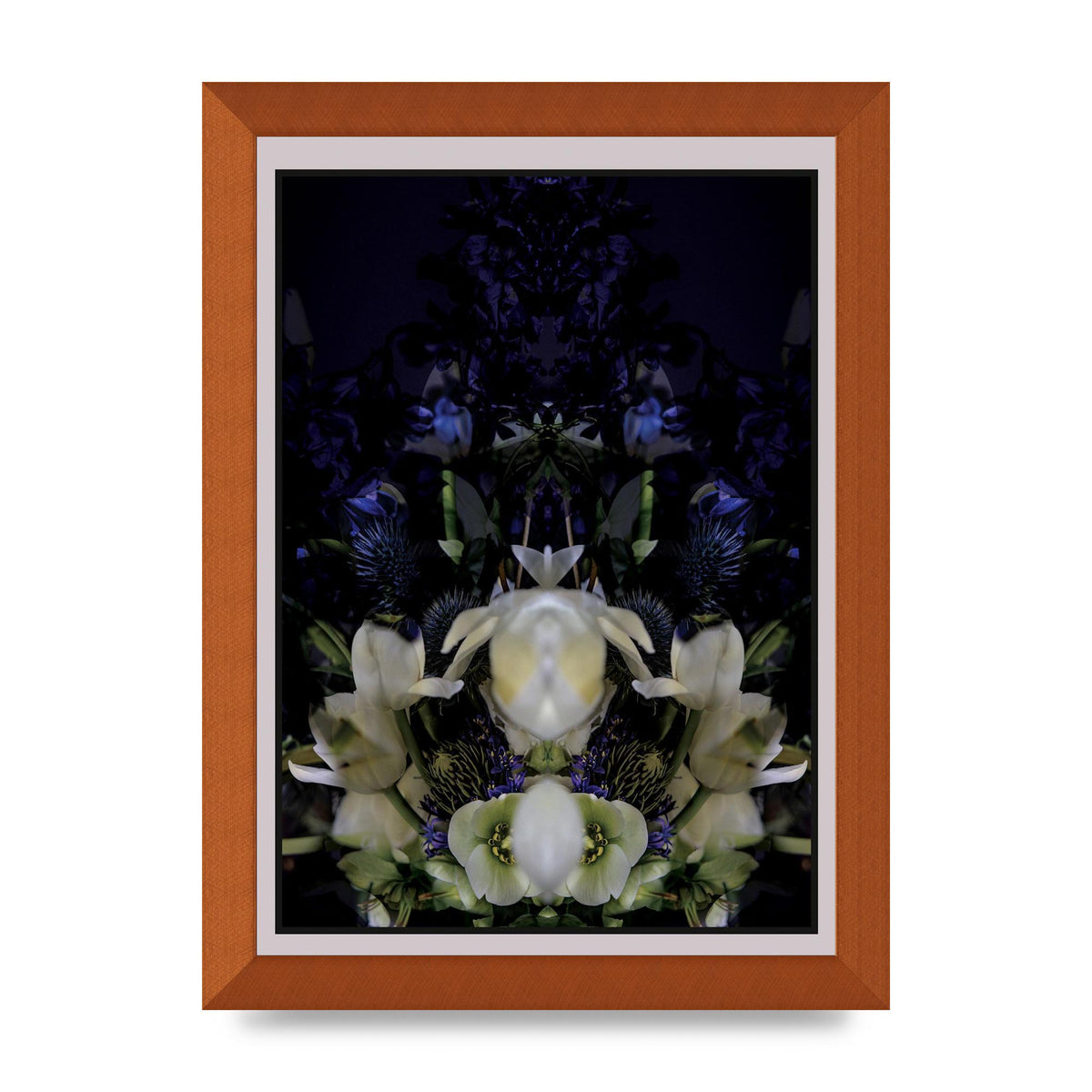 Symmetrical Flower Two Art For The Home - A4 framed