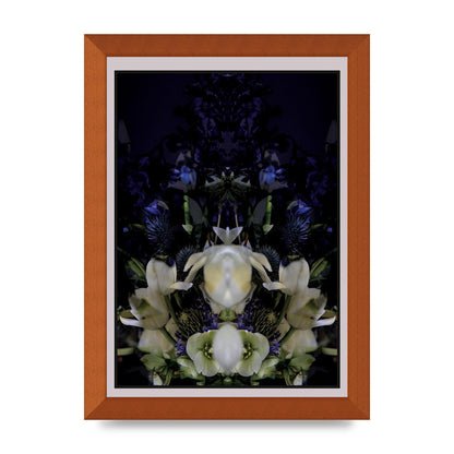 Symmetrical Flower Two Art For The Home - A4 framed