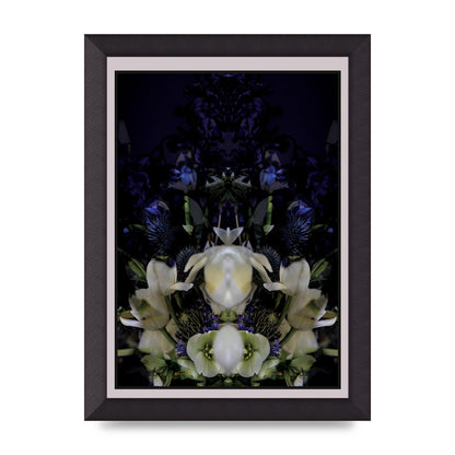 Symmetrical Flower Two Art For The Home - A4 framed