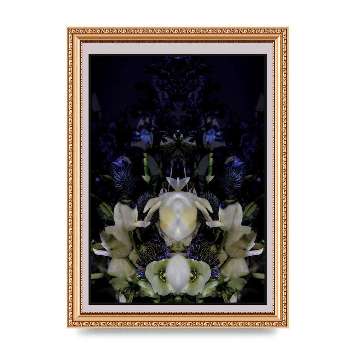 Symmetrical Flower Two Art For The Home - A4 framed