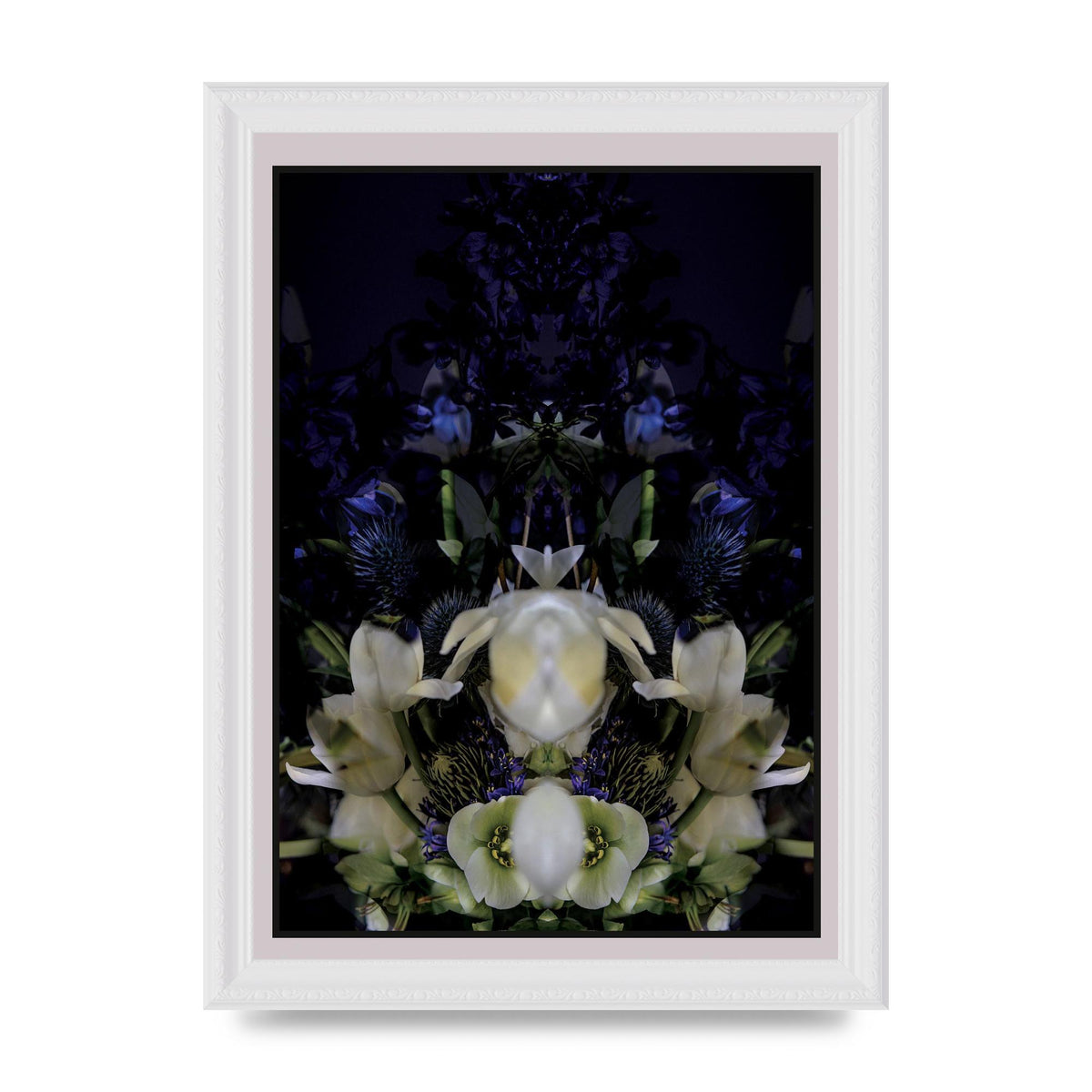 Symmetrical Flower Two Art For The Home - A4 framed