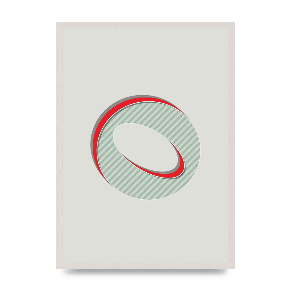 Mix Match Number 0" Printed Poster - A2 framed