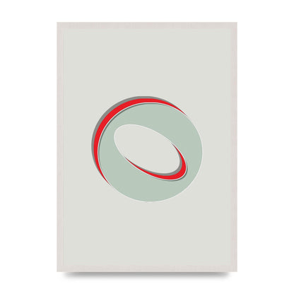 Mix Match Number 0" Printed Poster - A2 framed