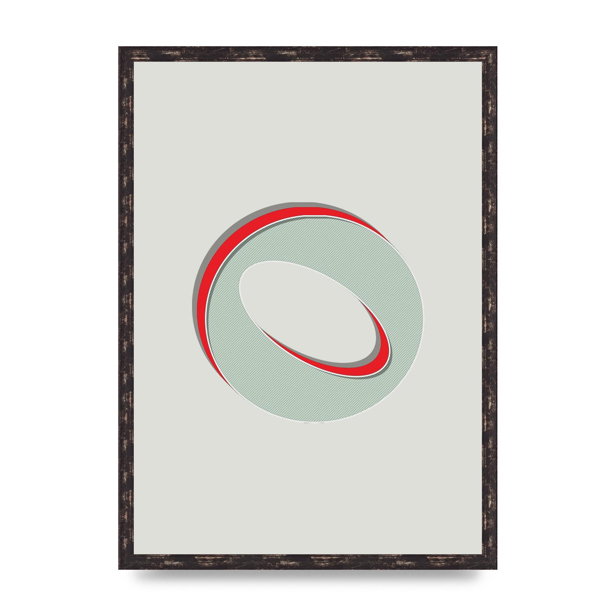 Mix Match Number 0" Printed Poster - A2 framed