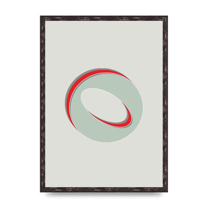 Mix Match Number 0" Printed Poster - A2 framed
