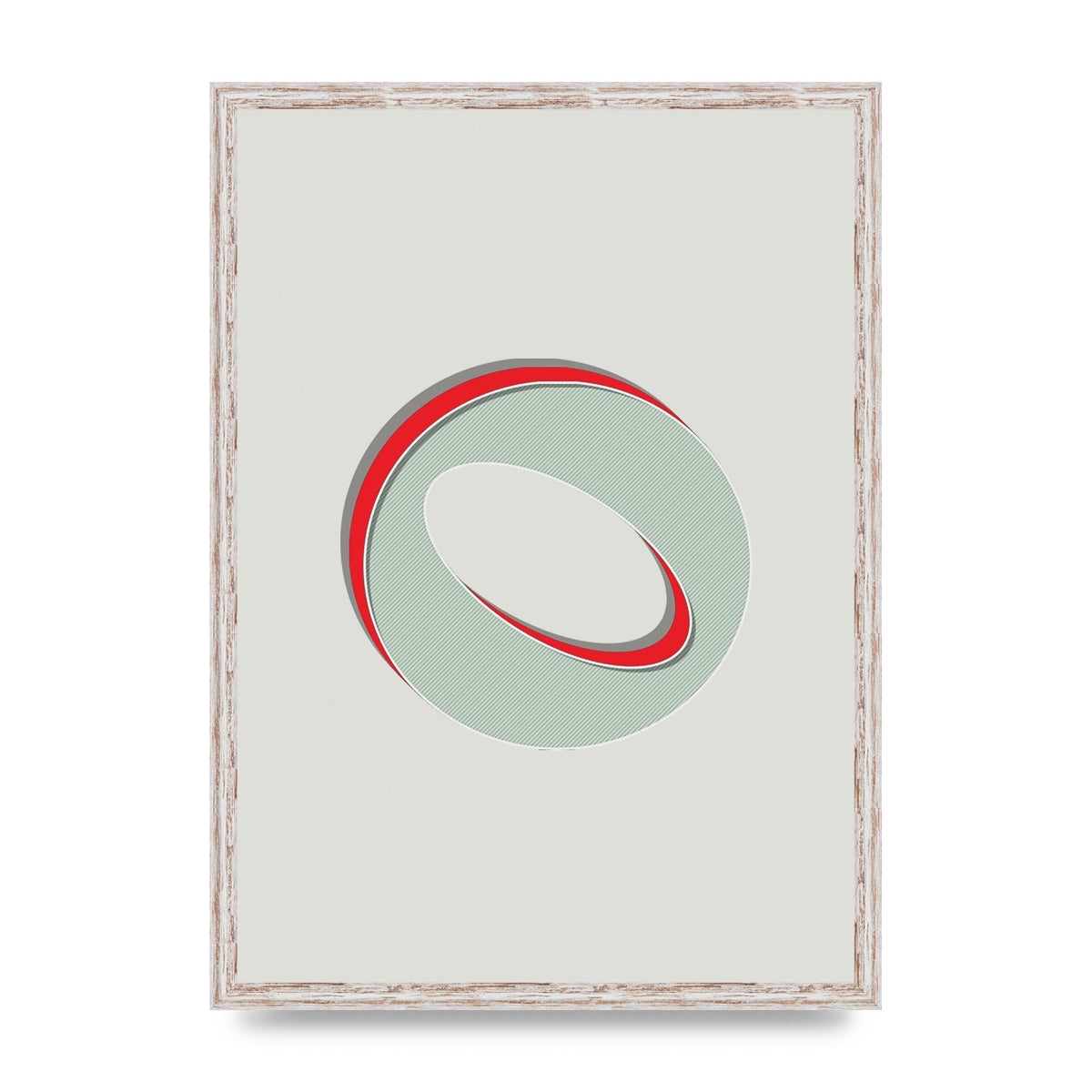 Mix Match Number 0" Printed Poster - A2 framed