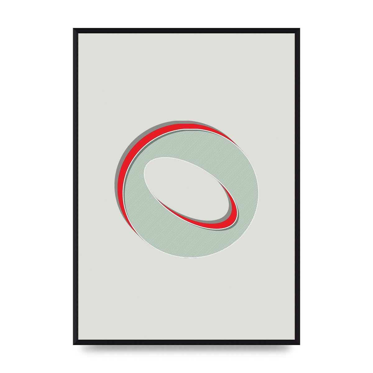 Mix Match Number 0" Printed Poster - A2 framed