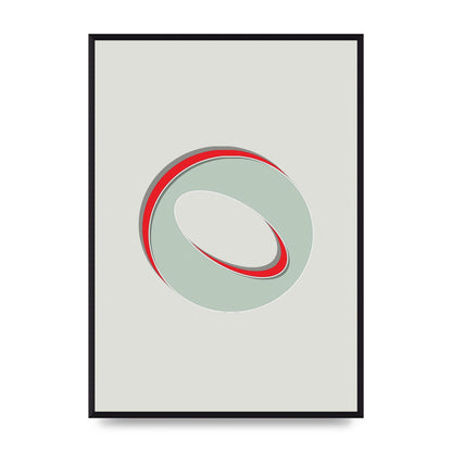 Mix Match Number 0" Printed Poster - A2 framed