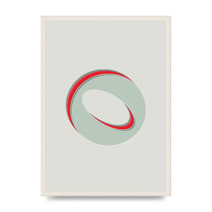 Mix Match Number 0" Printed Poster - A2 framed
