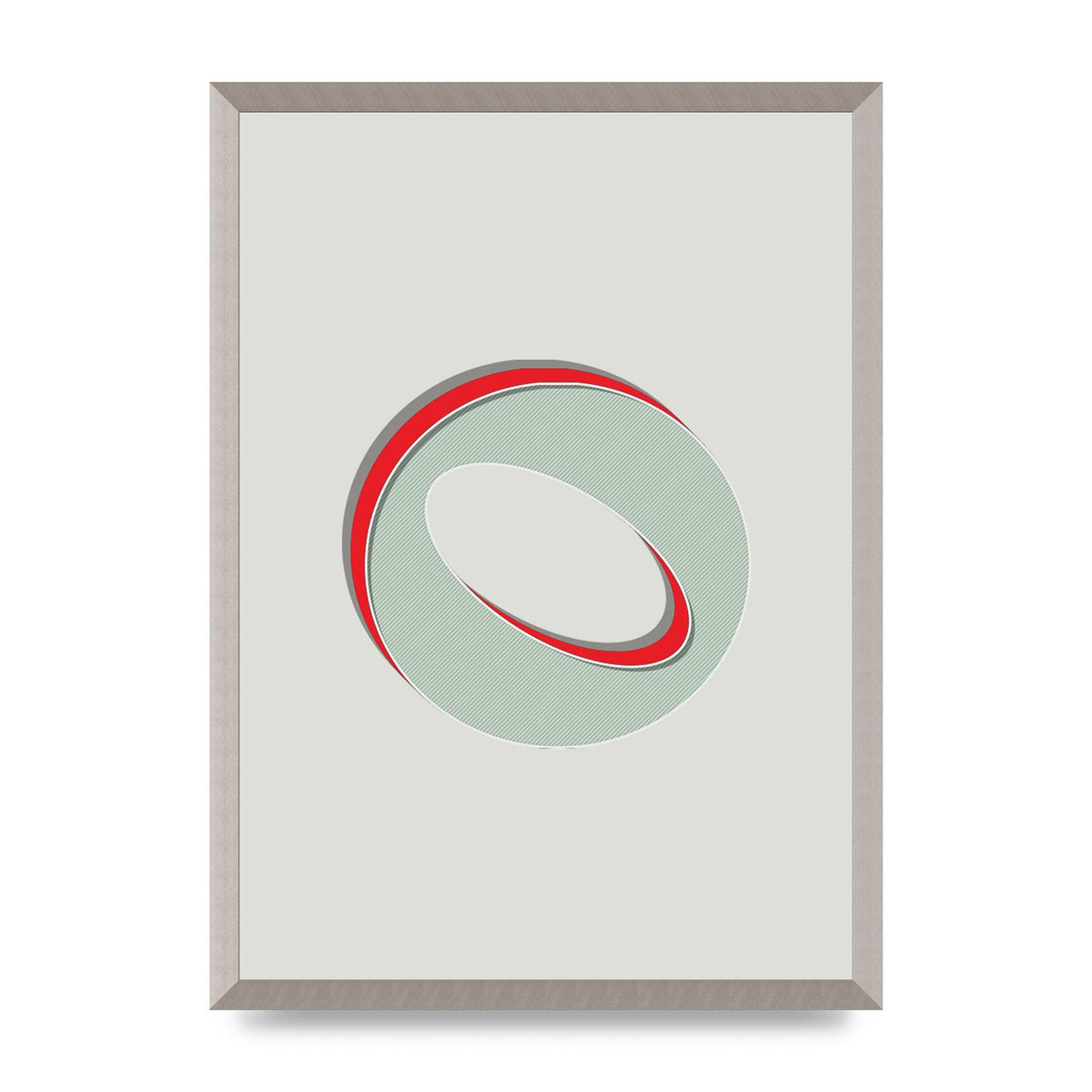 Mix Match Number 0" Printed Poster - A2 framed