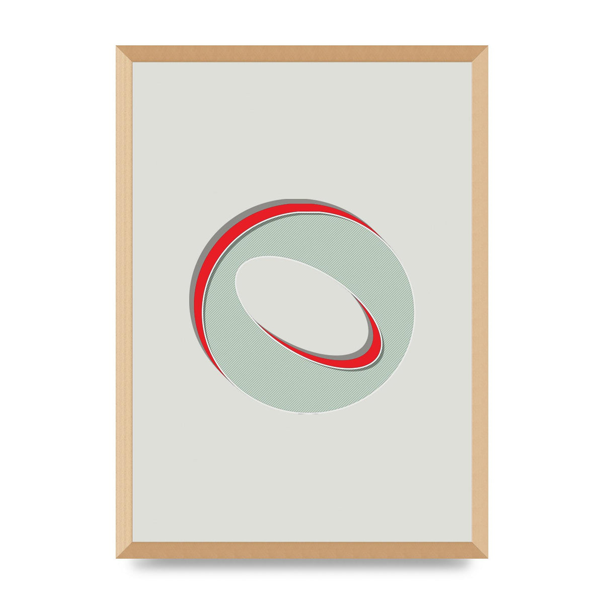 Mix Match Number 0" Printed Poster - A2 framed
