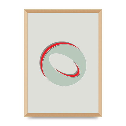 Mix Match Number 0" Printed Poster - A2 framed