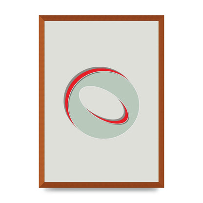 Mix Match Number 0" Printed Poster - A2 framed