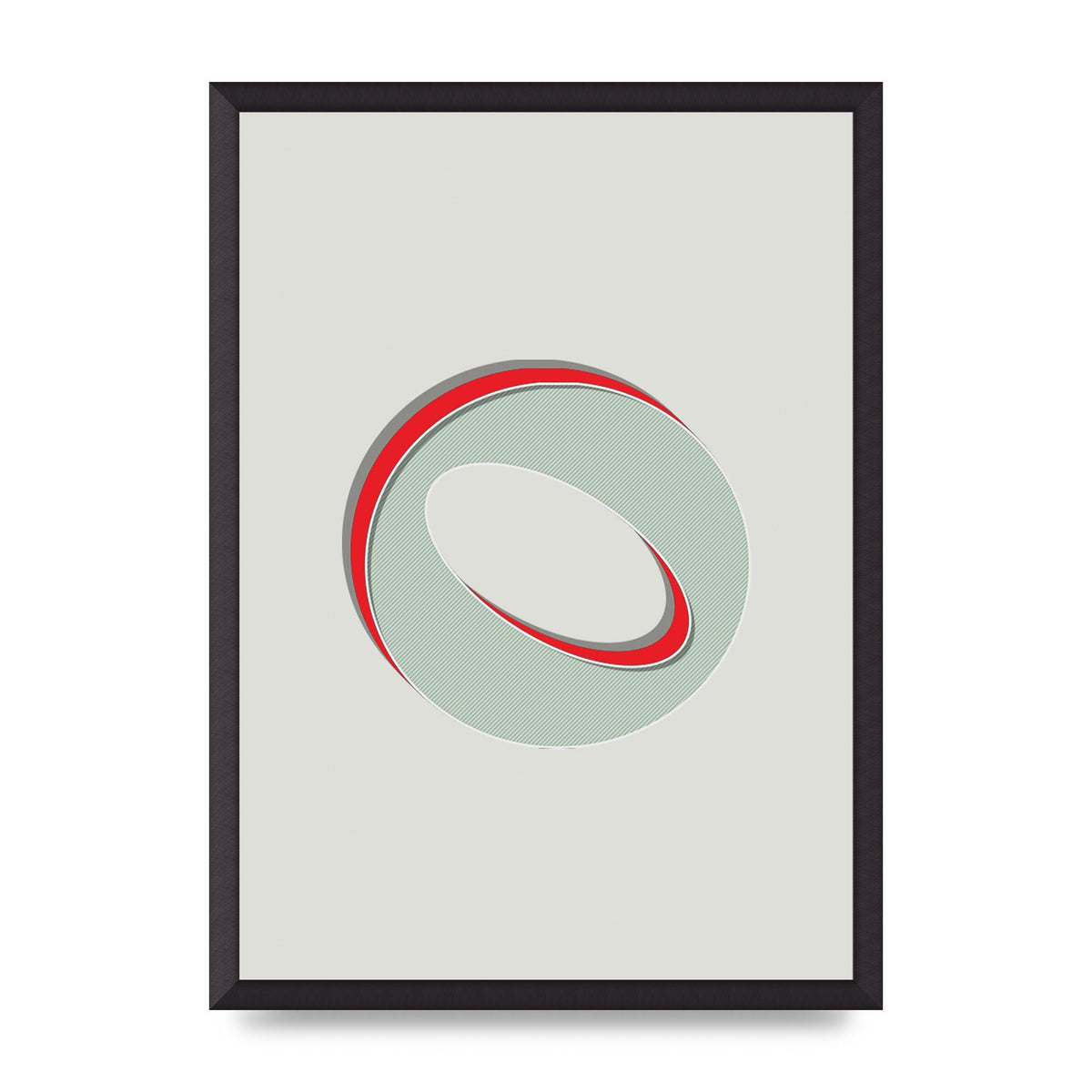 Mix Match Number 0" Printed Poster - A2 framed