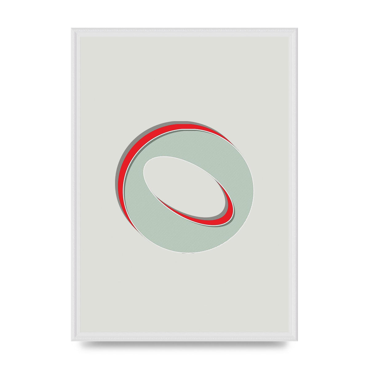 Mix Match Number 0" Printed Poster - A2 framed
