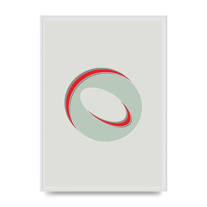 Mix Match Number 0" Printed Poster - A2 framed
