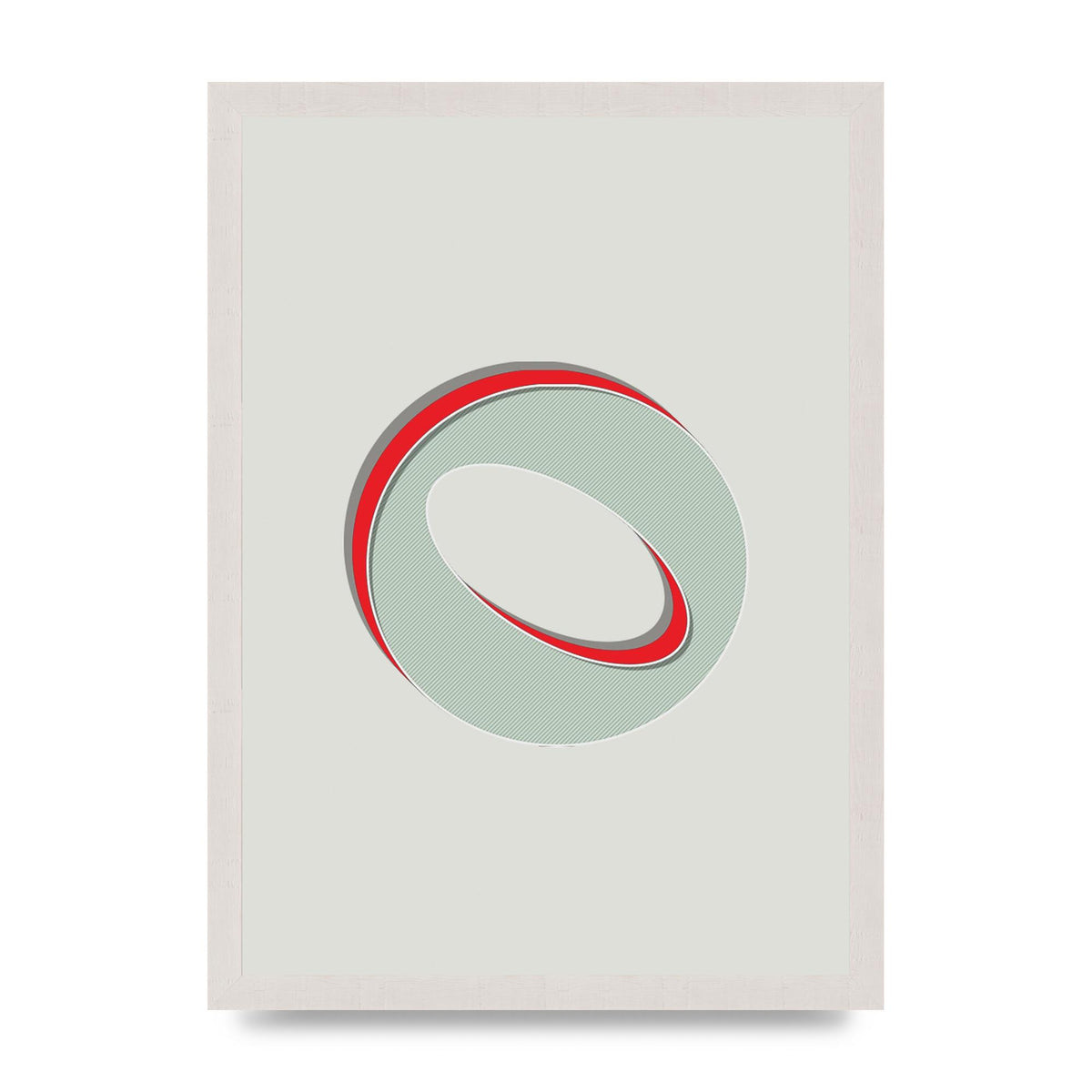 Mix Match Number 0" Printed Poster - A3 framed