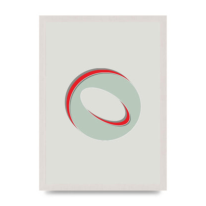 Mix Match Number 0" Printed Poster - A3 framed
