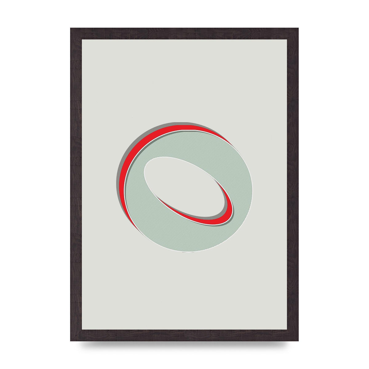 Mix Match Number 0" Printed Poster - A3 framed