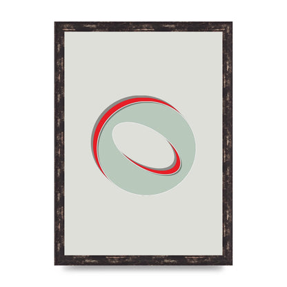 Mix Match Number 0" Printed Poster - A3 framed