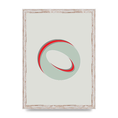 Mix Match Number 0" Printed Poster - A3 framed