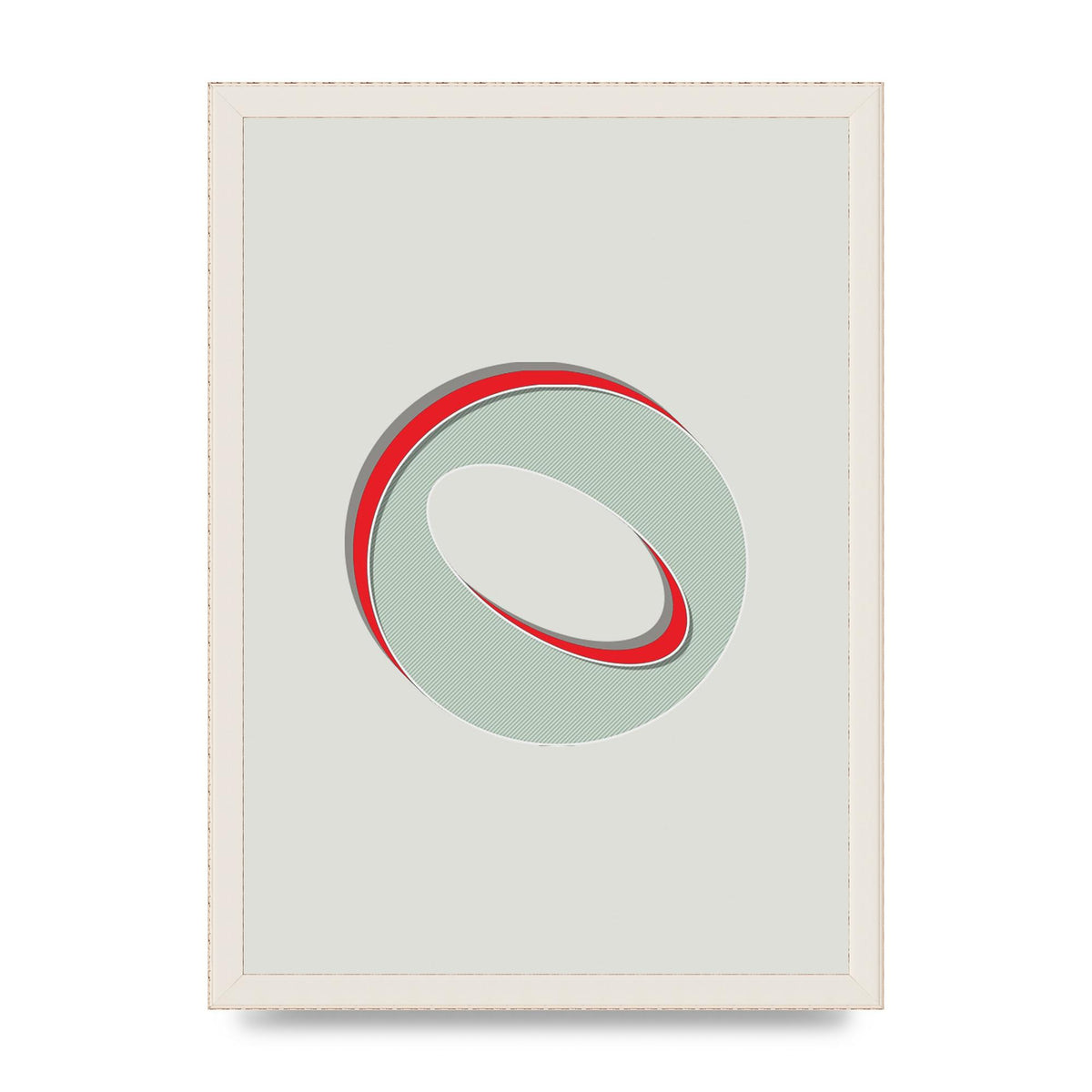 Mix Match Number 0" Printed Poster - A3 framed