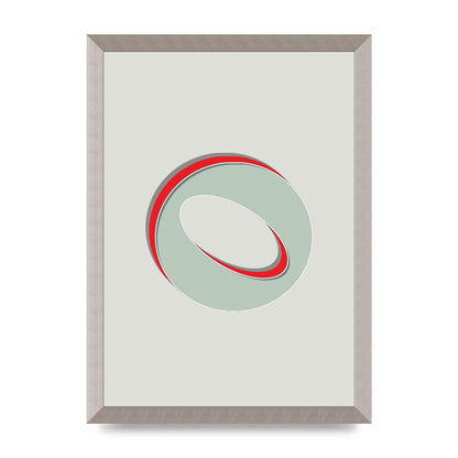 Mix Match Number 0" Printed Poster - A3 framed