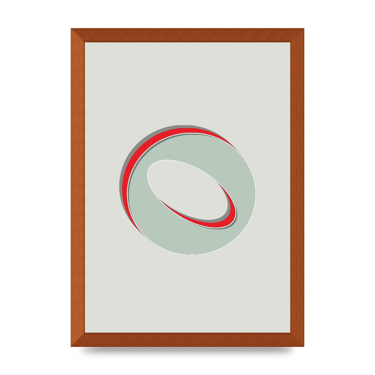 Mix Match Number 0" Printed Poster - A3 framed