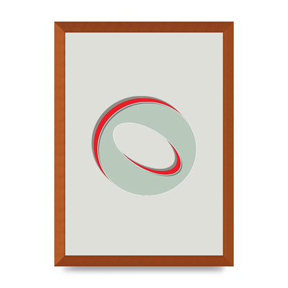 Mix Match Number 0" Printed Poster - A3 framed