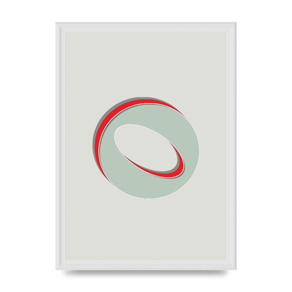 Mix Match Number 0" Printed Poster - A3 framed