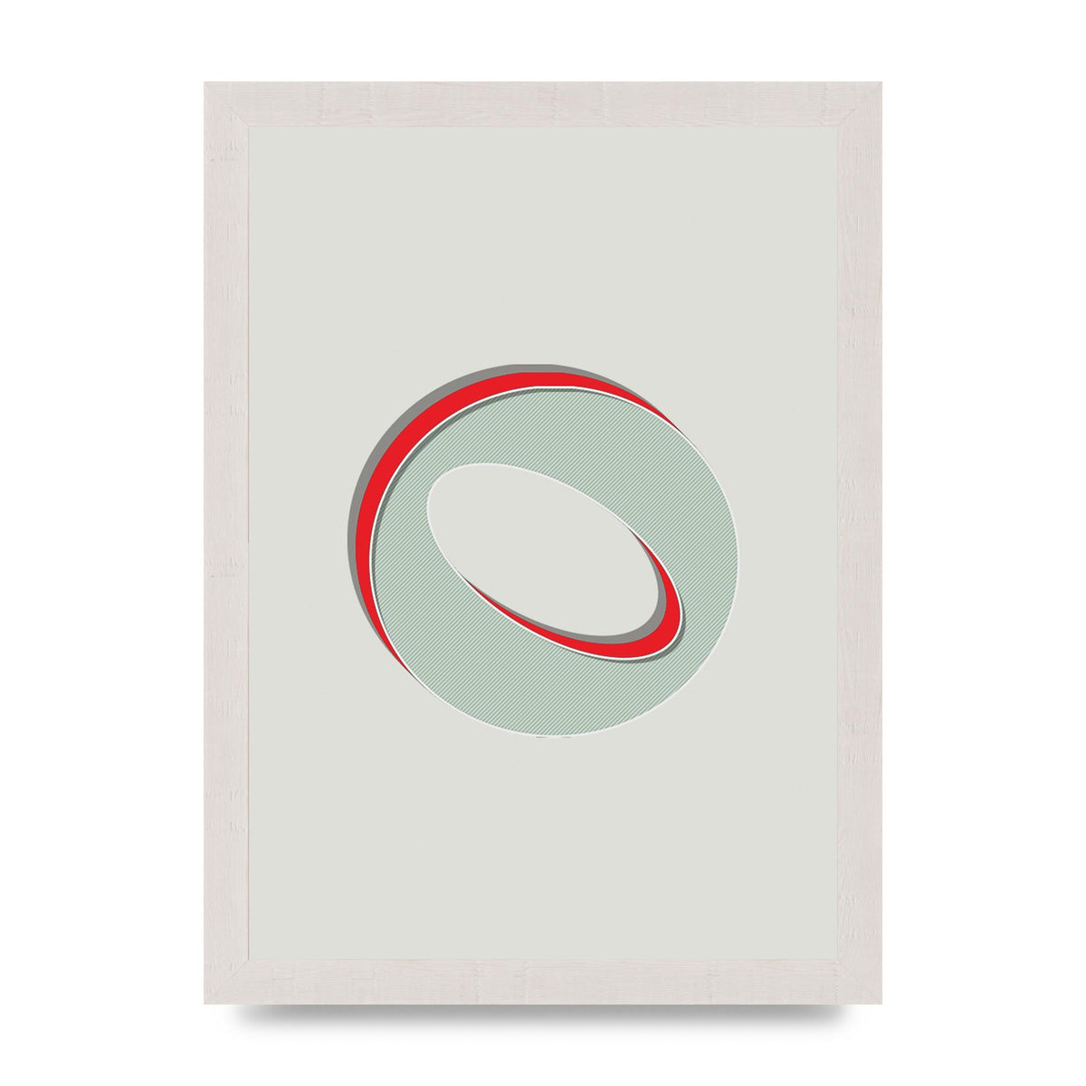 Mix Match Number 0" Printed Poster - A4 framed
