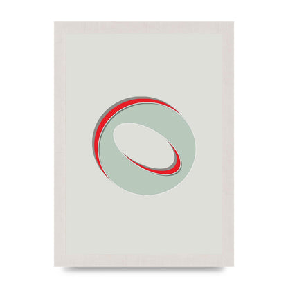 Mix Match Number 0" Printed Poster - A4 framed