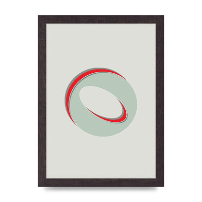 Mix Match Number 0" Printed Poster - A4 framed
