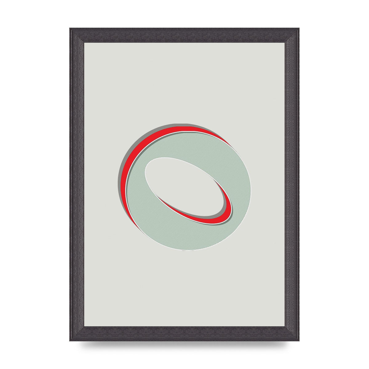 Mix Match Number 0" Printed Poster - A4 framed