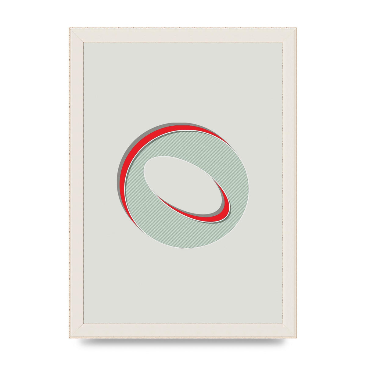Mix Match Number 0" Printed Poster - A4 framed