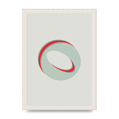 Mix Match Number 0" Printed Poster - A4 framed